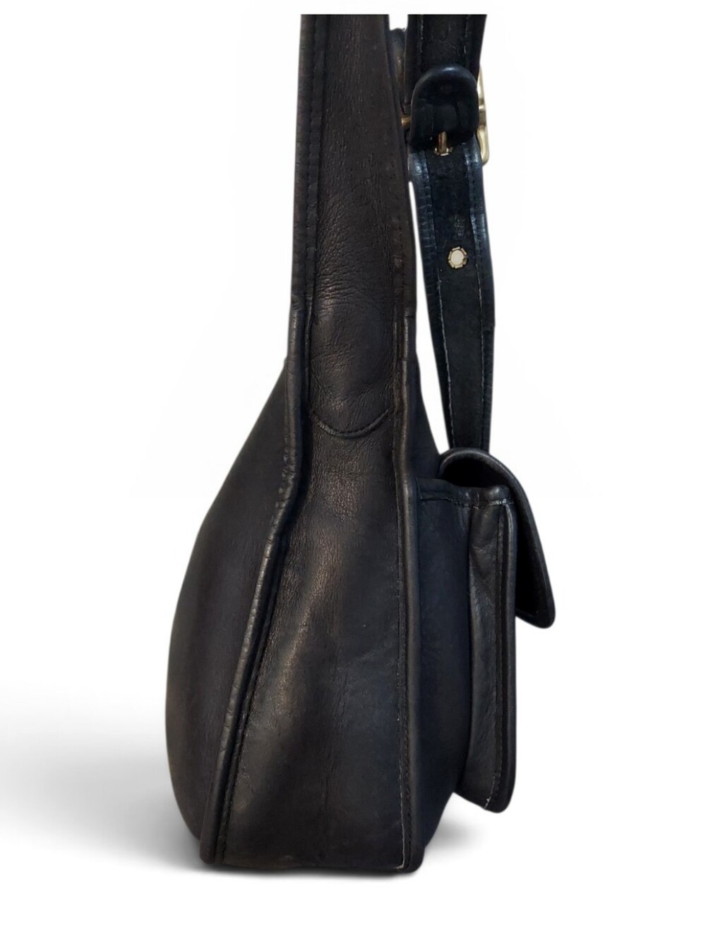 Coach Vintage Taft Leather Shoulder Bag W/ Brass HW No. 9980 Great Condition - Picture 7 of 13